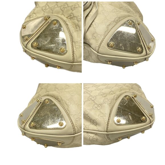 GUCCI Indie 177139 Gray Beige Leather - Tote Bag - Picture 16 of 16